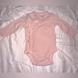 4/$20 Chick Pea Ribbed Pink Onsie